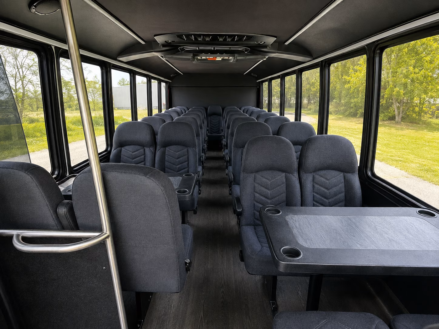 hoboken 15 passenger minibus inside