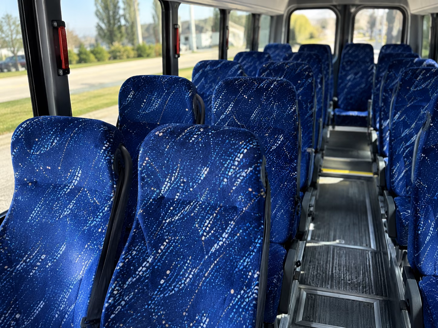 hoboken 18 passenger minibus interior