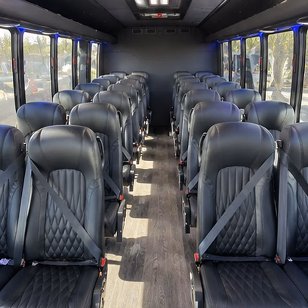 hoboken 25 passenger minibus inside