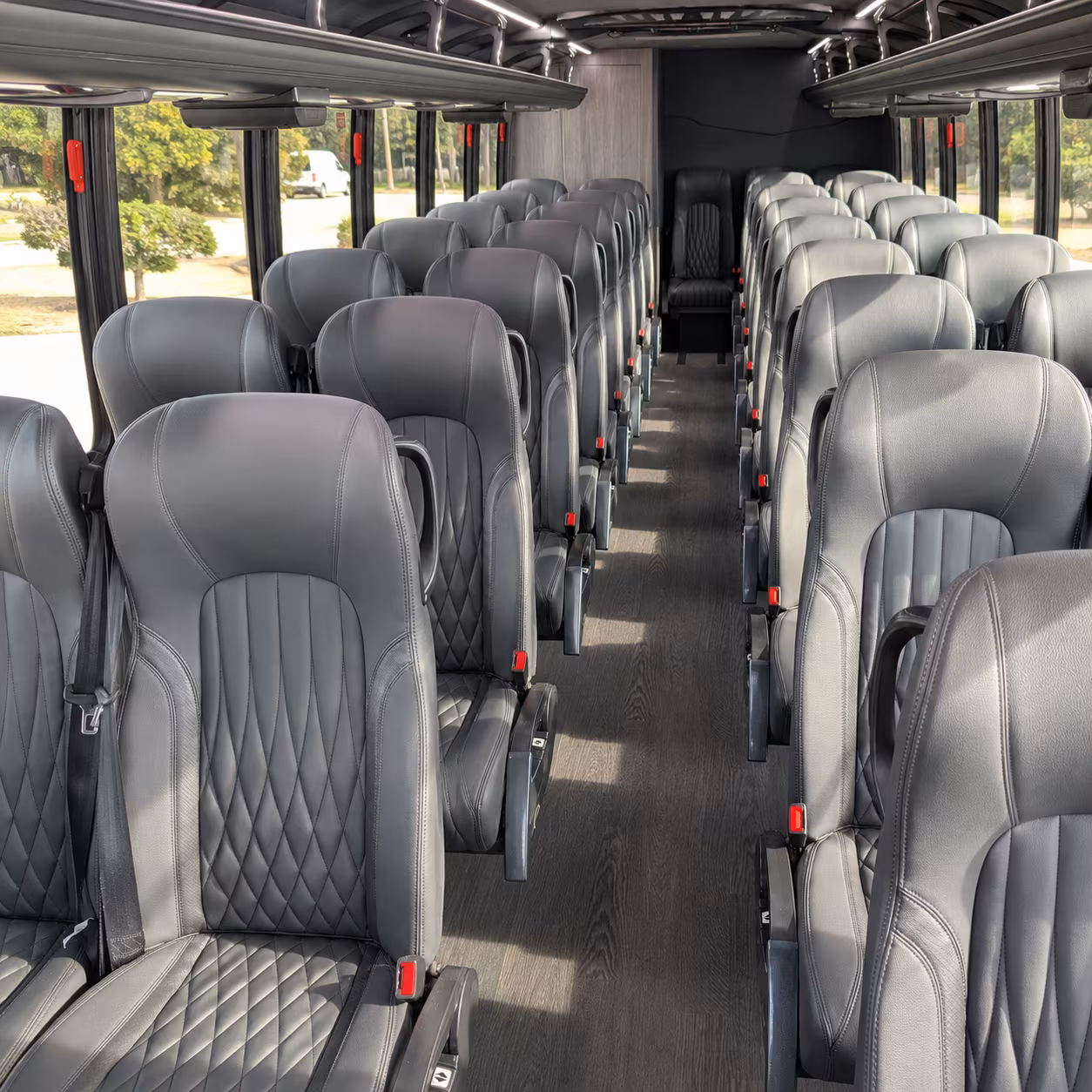 hoboken 25 passenger minibus interior