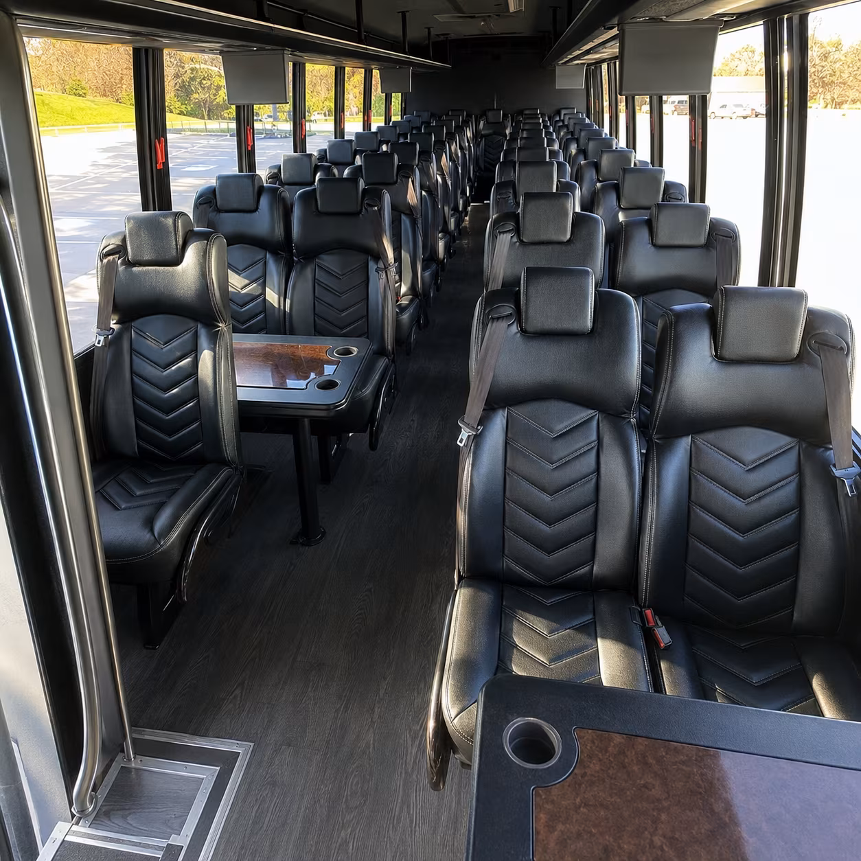 hoboken 30 passenger minibus inside