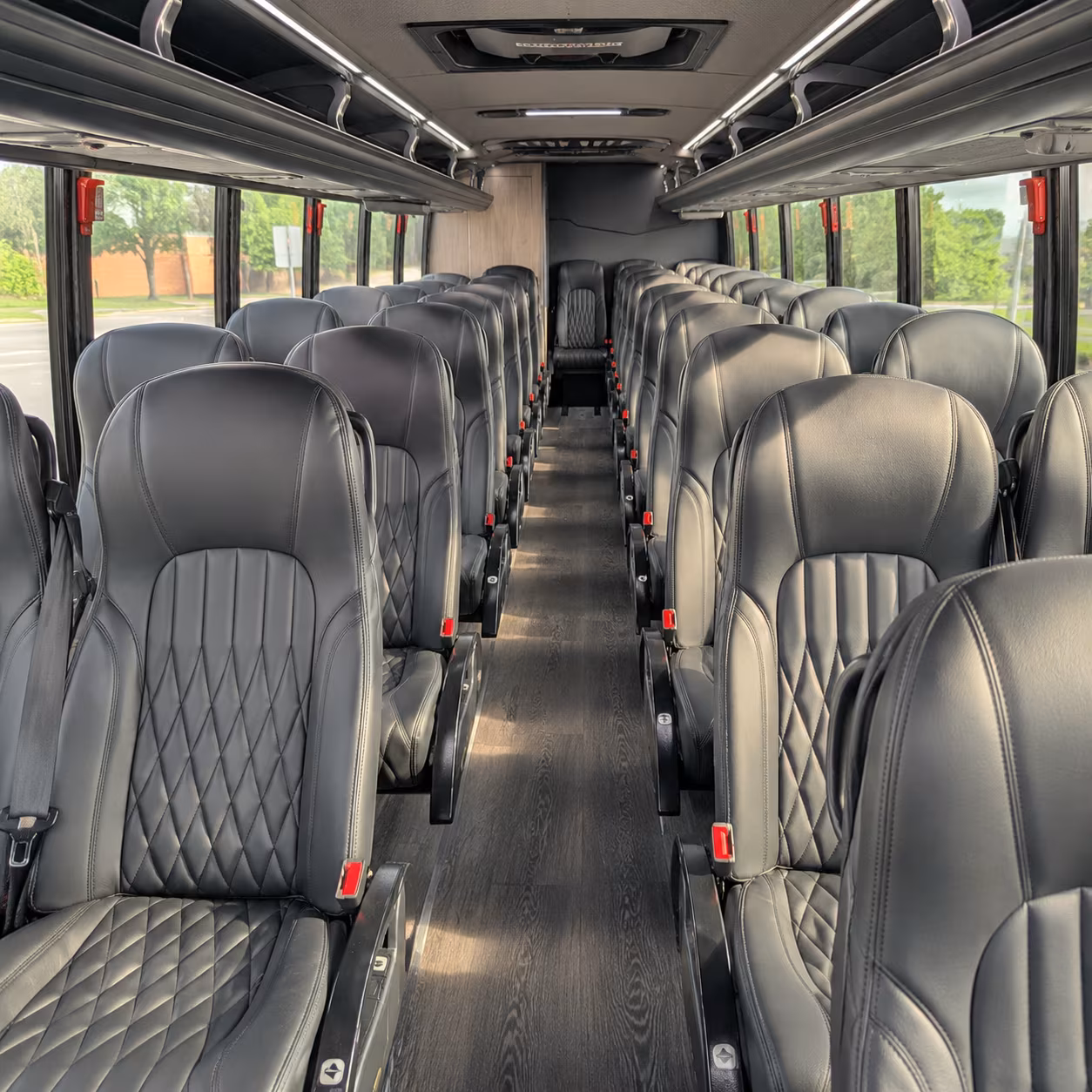 hoboken 30 passenger minibus interior
