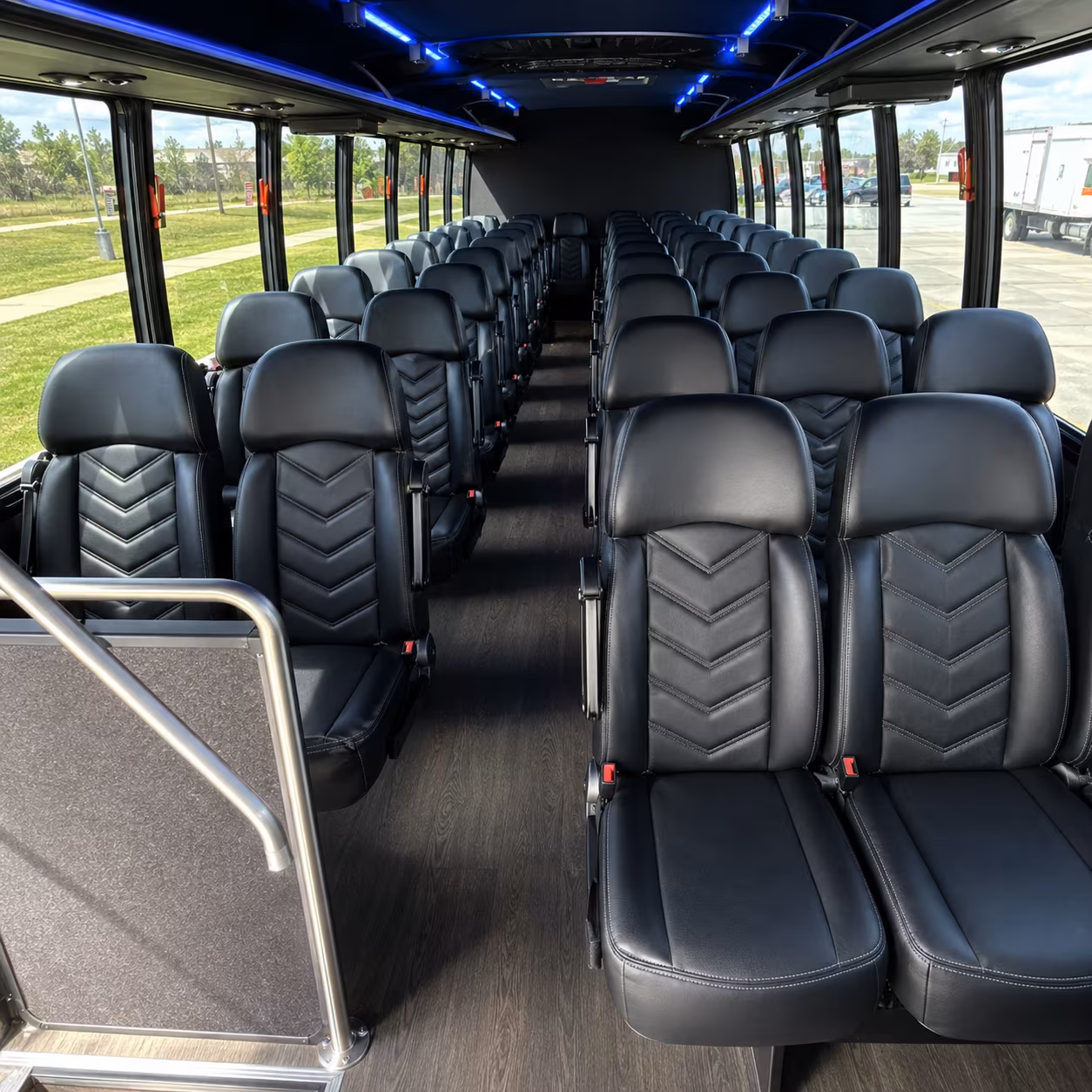 hoboken 35 passenger minibus inside