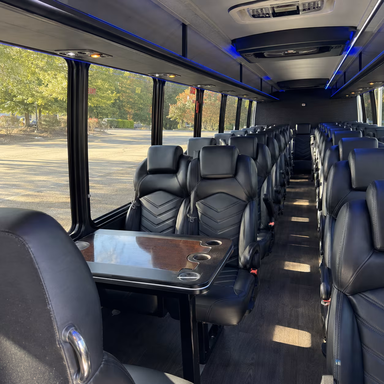 hoboken 35 passenger minibus interior
