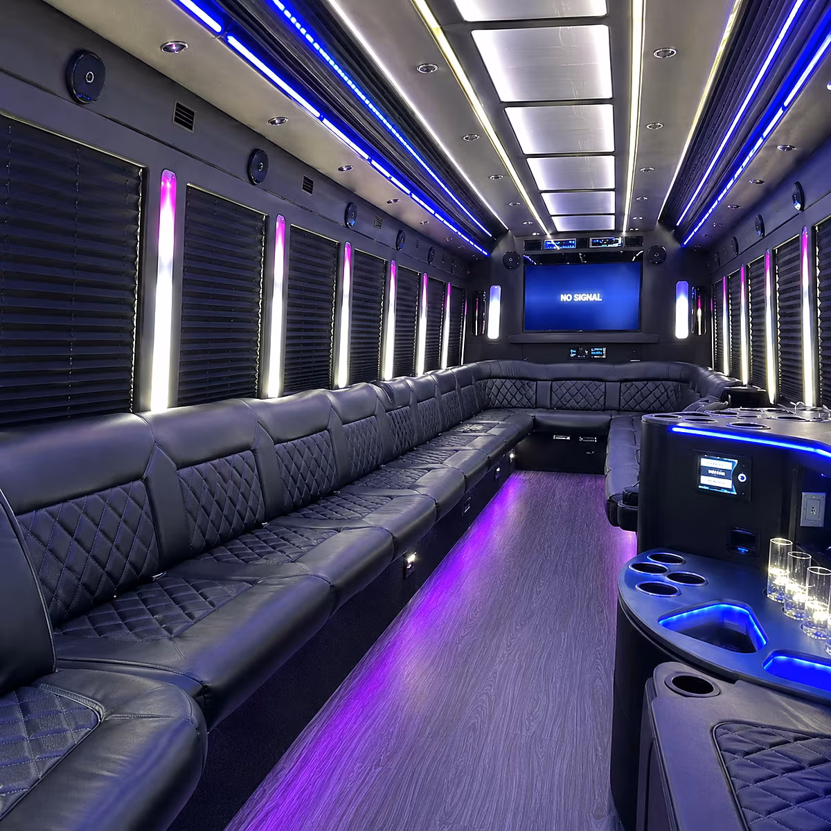 hoboken party bus inside