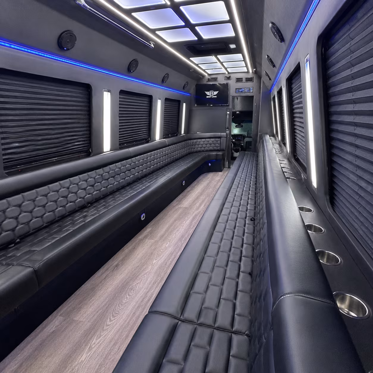 hoboken party bus interior