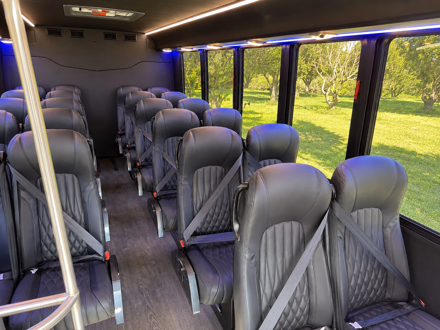 shuttle buses for hoboken wedding guests between hotels and your venue